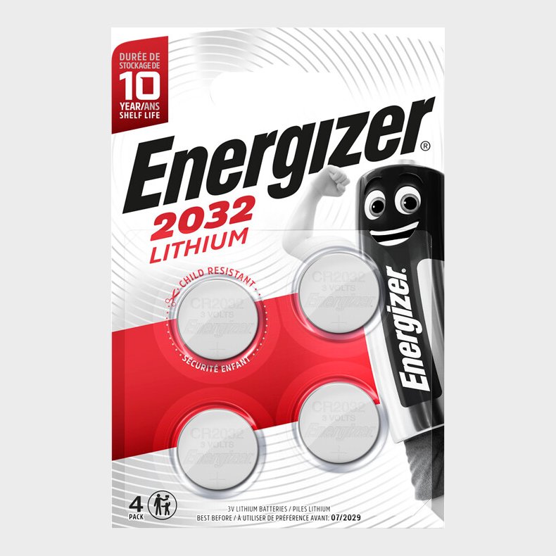 Energizer - Battery Lithium Cr2032 (4-pack)