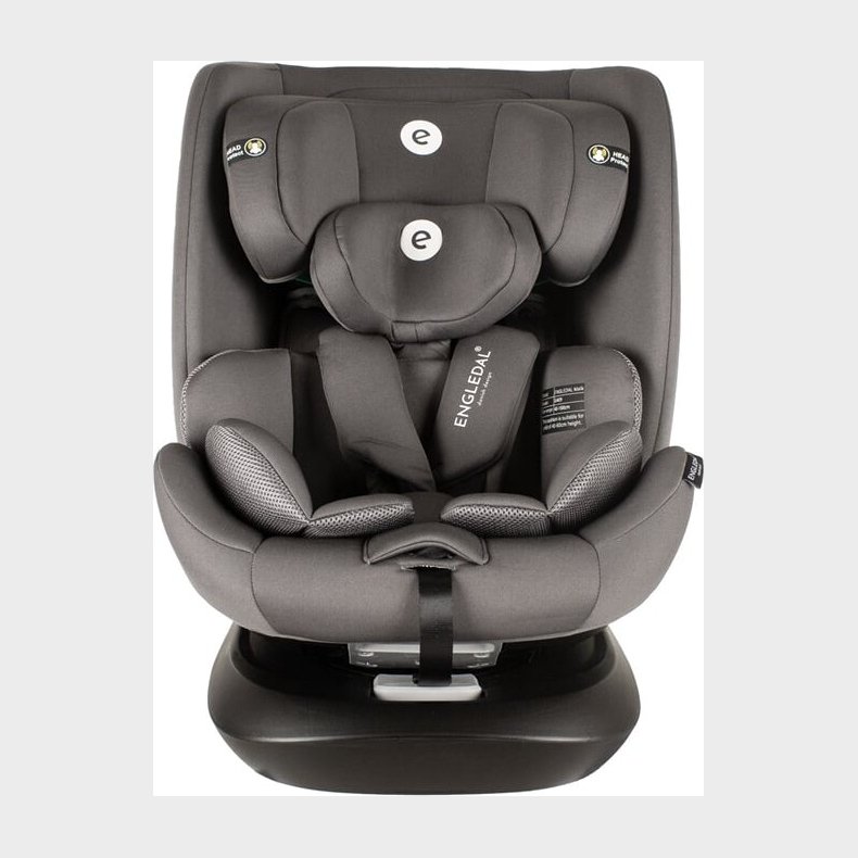 Engledal - Autostol 360 M. Isofix - Gruppe 0+ - Malik - Sort/gr