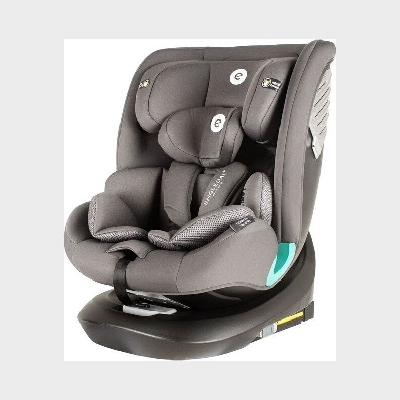 Engledal Car Seat I-size 360 With Isofix Group 0+, Malik, Black Grey
