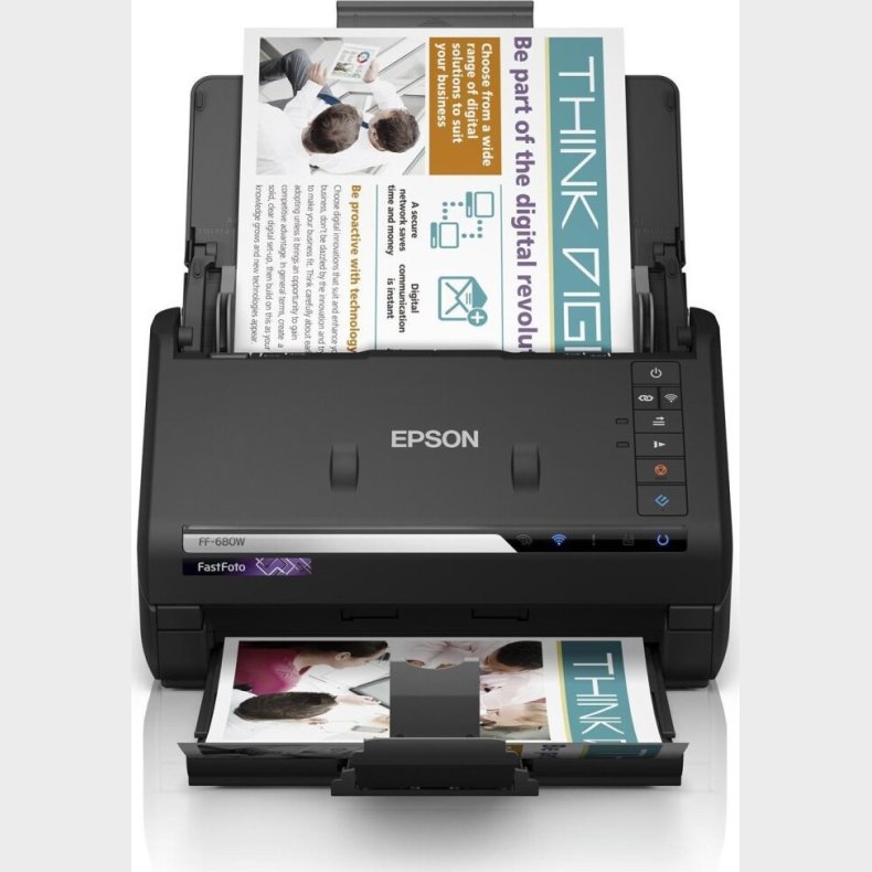 Epson Dual Face Scanner - 300 Dpi Usb Wifi - Ff680w - Sort