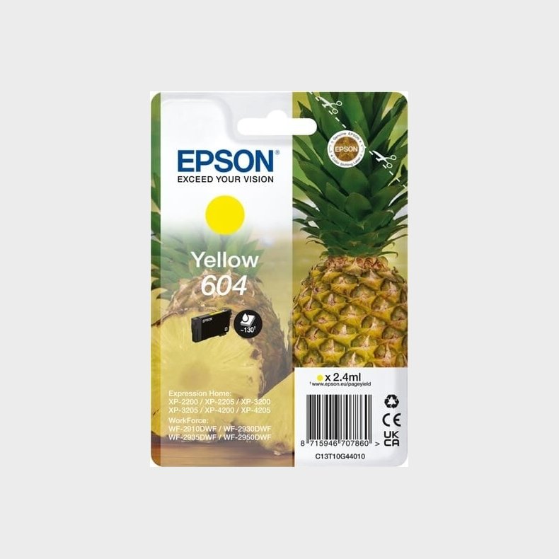 Epson - T604 Gul Bl�kpatron