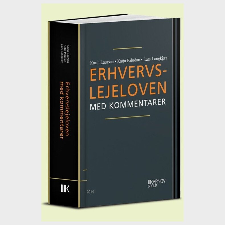 Erhvervslejeloven Med Kommentarer - Lars Langkj�r - Bog