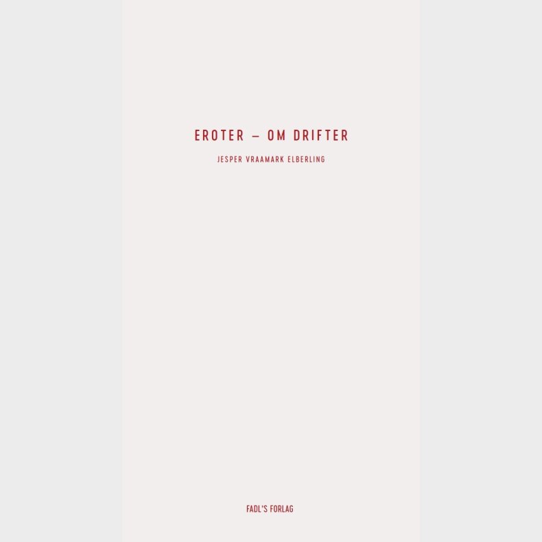 Eroter - Jesper Elberling - Bog