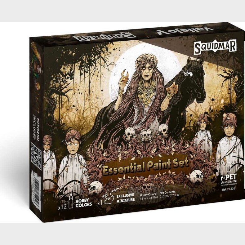 Vallejo - Squidmar Essential Paint Set - Maling Og Figur - 72201