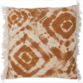 Bloomingville - Ester Pude - Orange - Bomuld - 50x50 Cm