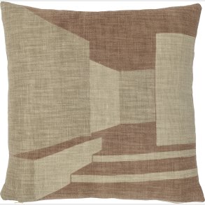 Bloomingville - Eta Pude - Brun - Bomuld - 45x45 Cm