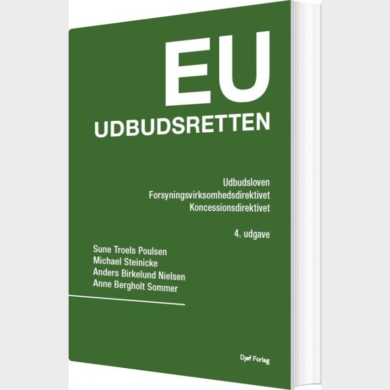 Eu Udbudsretten - Michael Steinicke - Bog