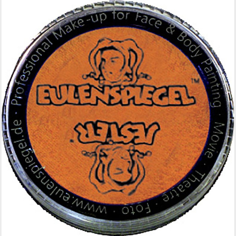 Eulenspiegel Ansigtsmaling - Orange Med Perleeffekt - 20 Ml
