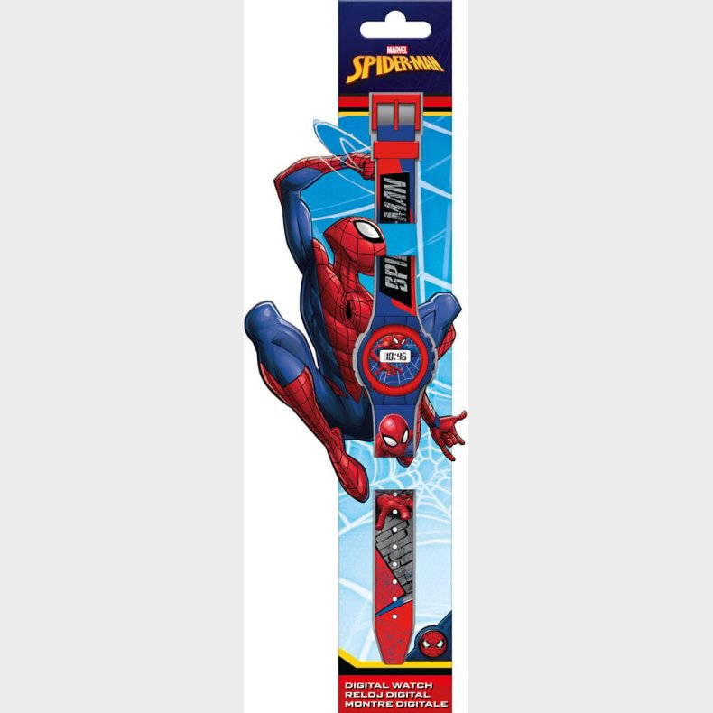 Spiderman - Armb�ndsur - Digitalt - Bl� R�d