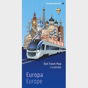 Europa: Rail Travel Map - English book