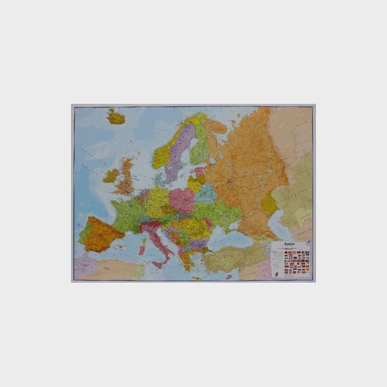 Europe - Europa Political Wall Map Laminated - English book