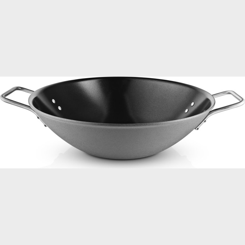 Eva Trio - Grey Line Wok Gryde -  32 Cm - Keramisk Belgning - Gr