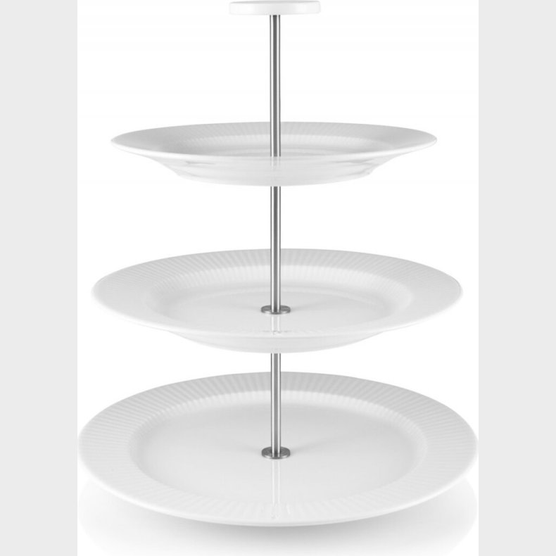 Eva Trio - Kagefad Med 3 Etager I Keramik - Legio Nova �tagi�re - Hvid