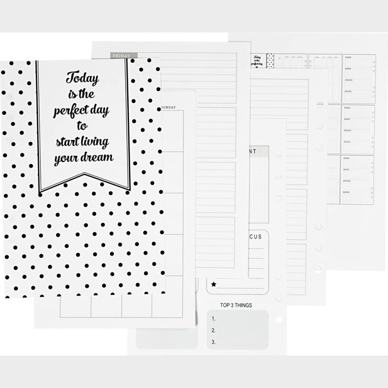 Evighedskalender - Str. 142x210 Mm - 7  - 120 G - Hvid - 1 Stk.