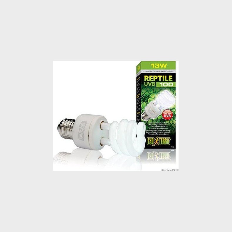 Exoterra - Uvb P�re Til Reptiler  Uvb 100 13w E27