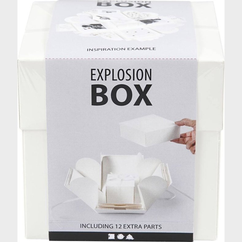 Explosion Box - Str. 7x7x7,5+12x12x12 Cm - Rhvid - 1 Stk.