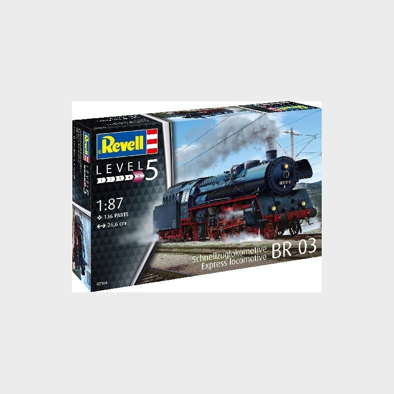 Revell - Schnellzuglokomotive Br 03 - 1:87 - Level 5 - 02166