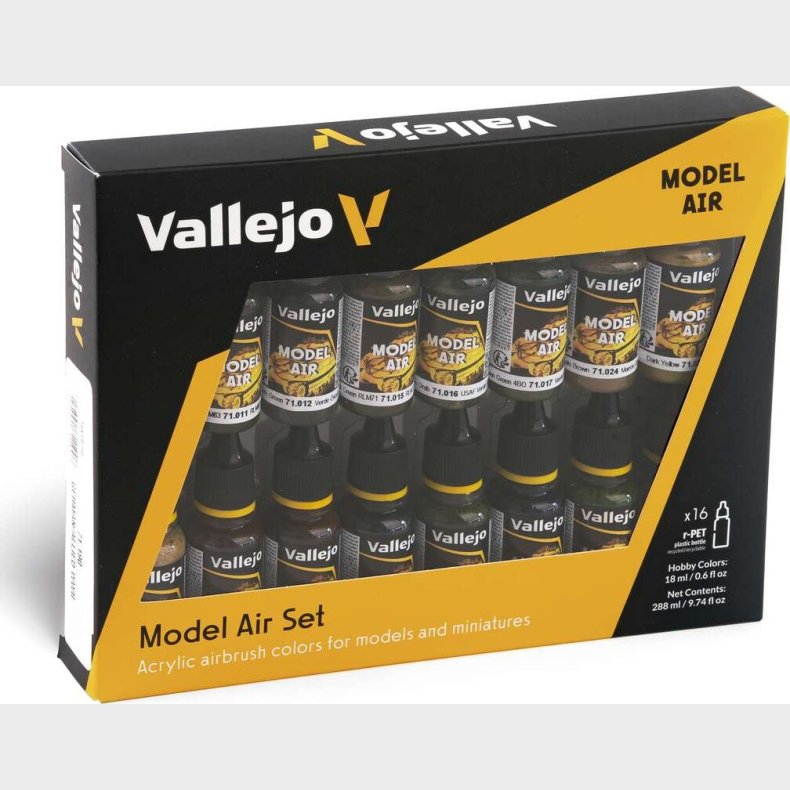 Vallejo - Model Air Maling S�t - 16x17 Ml