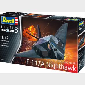Revell - F-117a Nighthawk Stealth Fighter - 1:72 - Level 3 - 03899
