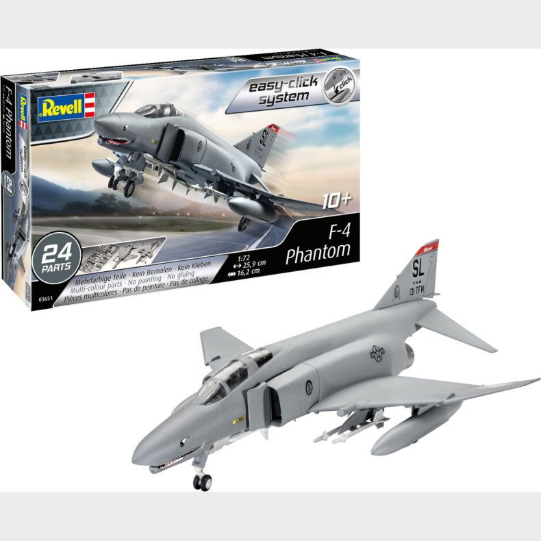 Revell - F-4 Phantom Fly Bygges�t - 1:72 - Easy Click - 03651