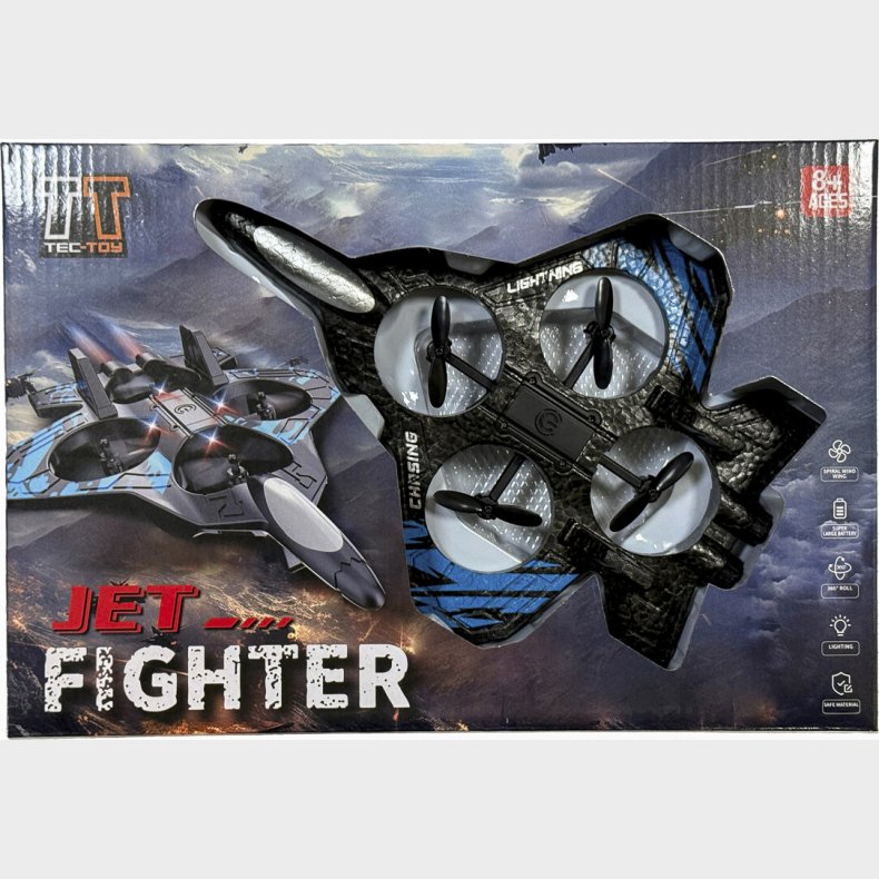 F16 Jet Drone 2,4ghz W/foam Body & Light - Tec-toy