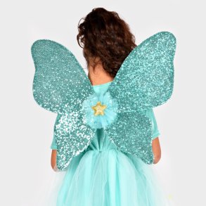 Den Goda Fen | Vingest m. pailletter - Mintgrn