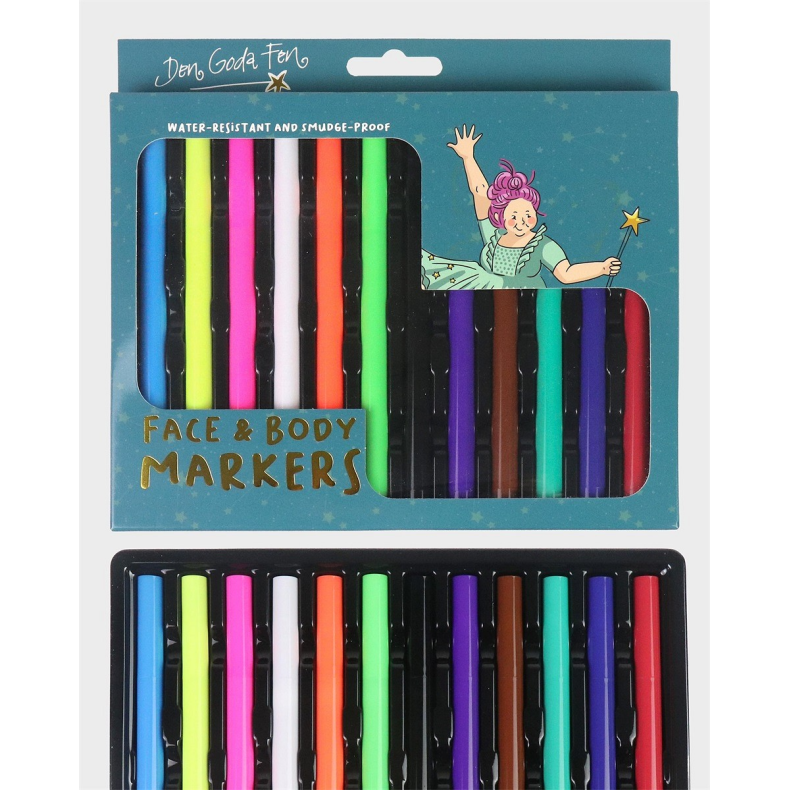 Den Goda Fen | Ansigts- og kropsmaling - Tusser, 12 stk