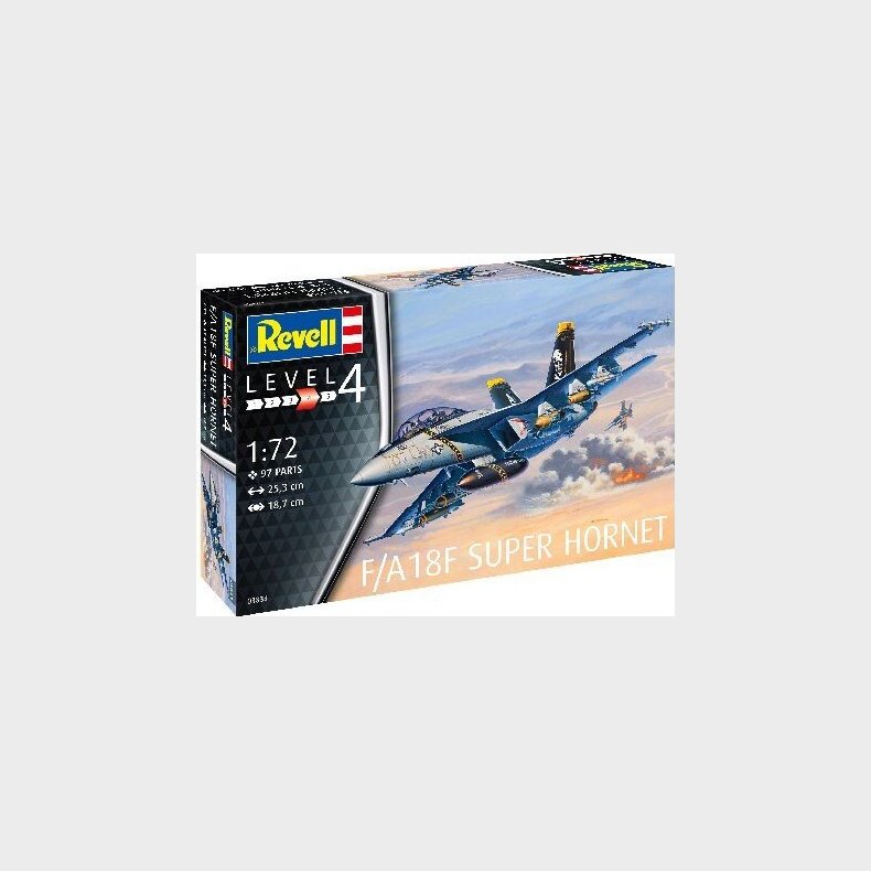 Revell - F/a-18f Super Hornet Fly Byggest - 1:72 - Level 4 - 03997