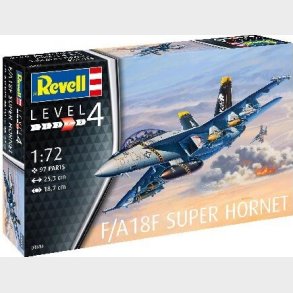Revell - F/a-18f Super Hornet Fly Bygges�t - 1:72 - Level 4 - 03997