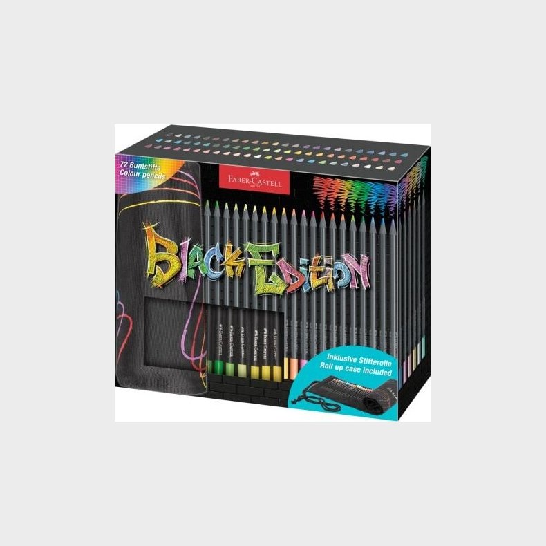 Faber-castell - Black Edition Farveblyanter I Rulleetui