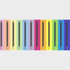 Faber-castell - Black Edition Farveblyanter - Neon Og Pastel