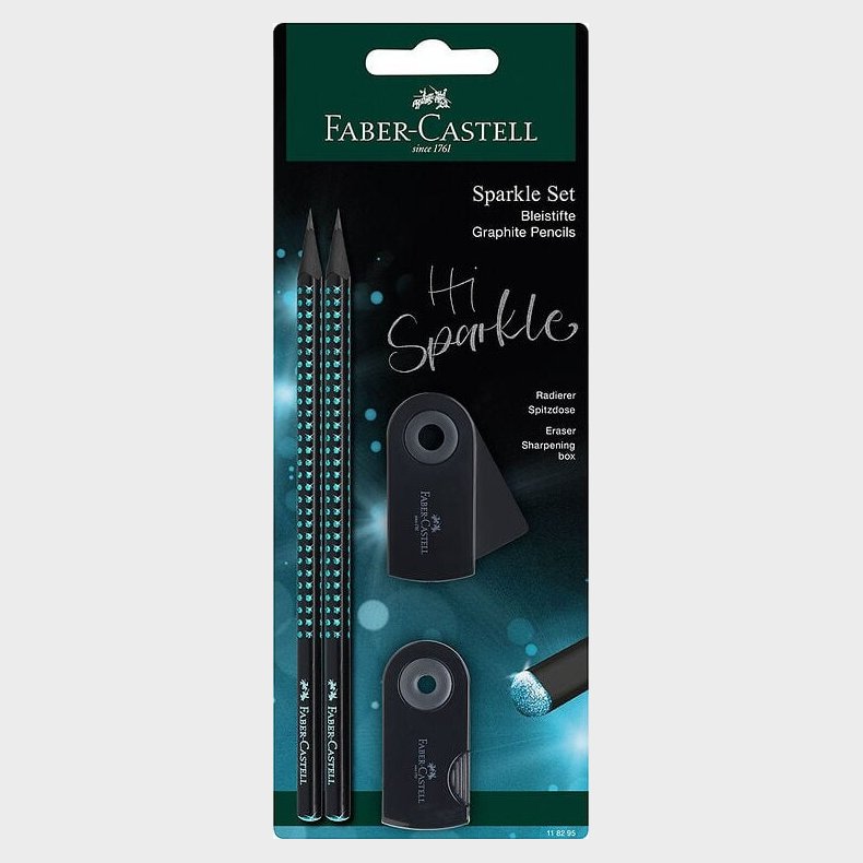 Faber-castell - Blyantst Sparkle Black-ocean Bc