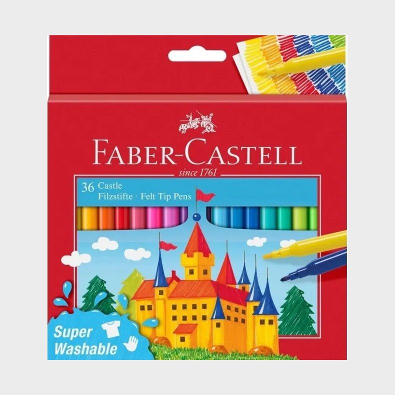 Faber-castell - Castle Felt Tip Pens - Tusser St - 36 Stk.