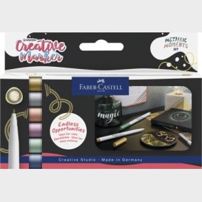 Faber-castell - Creative Marker Gofa 1.5 - Metallic Moments - 6 Stk.