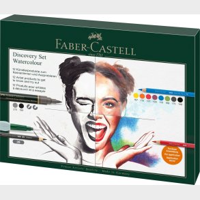 Faber-castell - Discovery Set Watercolour - Tegnes�t - 12 Dele