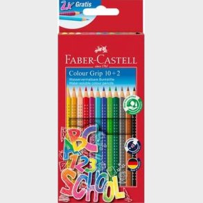 Faber-castell - Farveblyanter - Colour Grip - 12 Stk