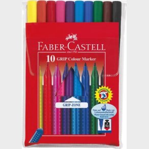 Faber-castell - Grip Colour Marker Tusser - 10 Stk.