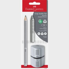Faber-castell - Jumbo Blyantst - Grip, Slv
