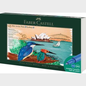 Faber-castell - Pitt Artist Pen Tin Set - Sydney - 12 Stk.