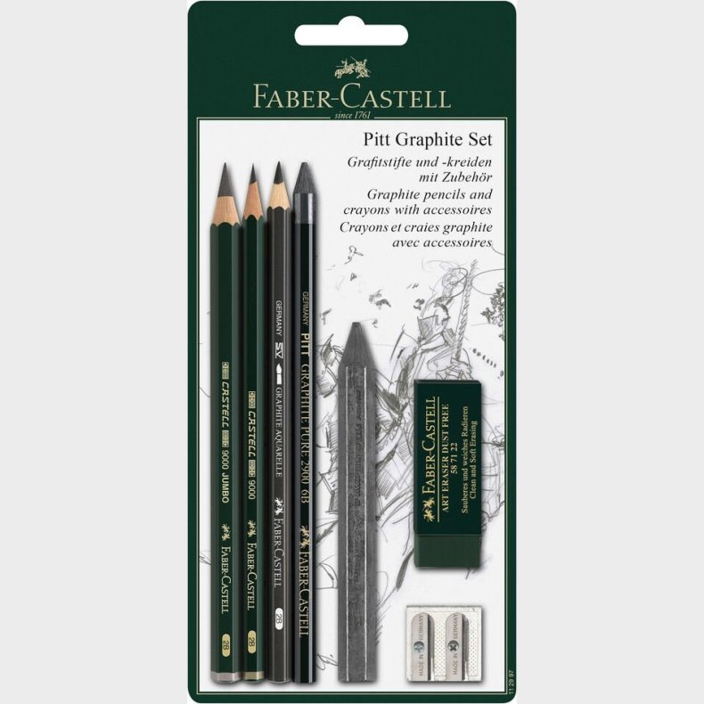 Faber Castell Pitt Graphite / Grafit Blyant S�t