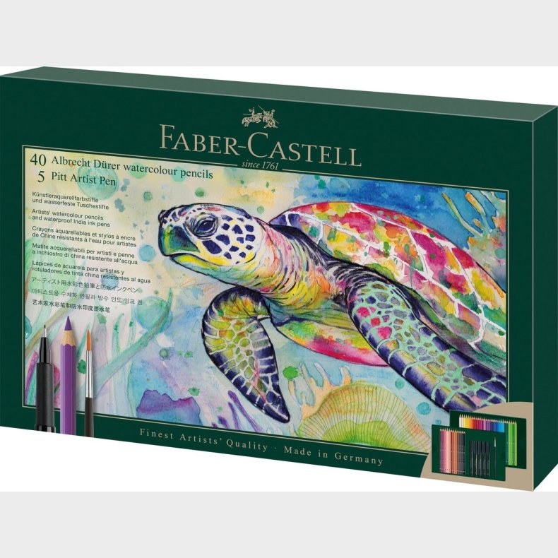 Faber-castell - Albrecht D�rer Akvarelblyanter Og Pitt Artist Pens - 46 Dele