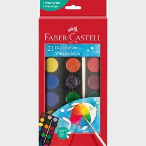 Faber-castell - Vandfarve St Inkl. Pensel - 21 Farver