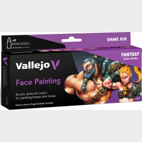 Vallejo - Face Painting - Akryl Airbrush Farver St 8x18 Ml - 72204