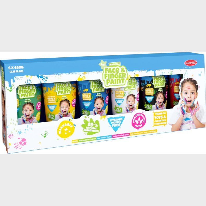 Face Painttoos - 65ml Tubes 6-pack