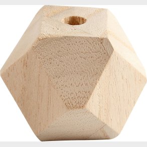 Facetslebede Trperler - B 43 Mm - Hulstr. 8 Mm - 3 Stk.