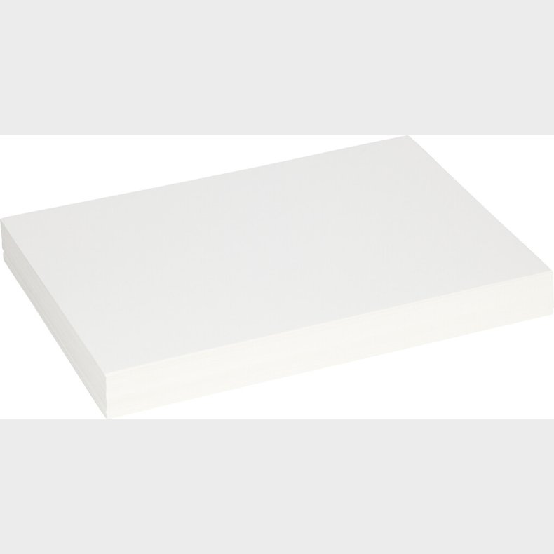 Falsekarton - 25,5x36 Cm - 0,4 Mm - 250 G - Hvid - 100 Ark