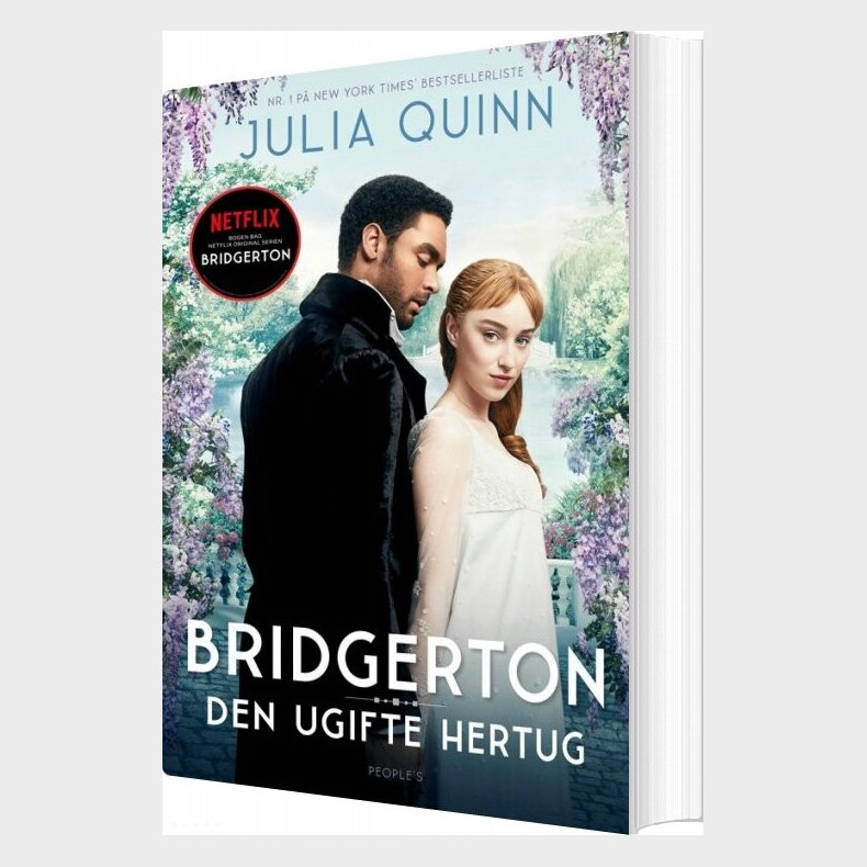 Familien Bridgerton 1 - Den Ugifte Hertug - Med Filmforside - Julia Quinn - Bog