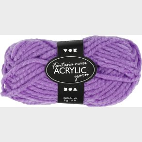 Akrylgarn - L 35 M - Maxi - Lilla - 50 G