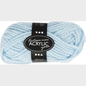 Akrylgarn - L 35 M - Maxi - Lysebl - 50 G