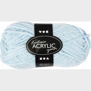 Akrylgarn - L 80 M - Lysebl - 50 G